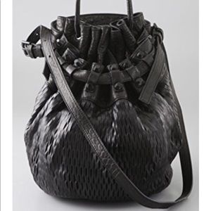Alexander Wang Diego Perforated Bucket Bag *rare*